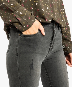 jean skinny avec franges aux chevilles gris pantalons jeans et leggings8056101_2