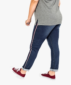jean slim a bandes laterales tricolores gris pantalons et jeans8056301_3