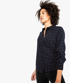 GEMO Chemise imprimée avec large poche poitrine pour femme kaki fonce