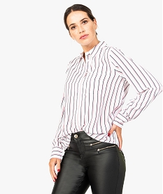 GEMO Chemise imprimée avec large poche poitrine pour femme Imprimé