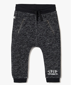GEMO Pantalon jogg à poches zippées - Lulu Castagnette gris vif