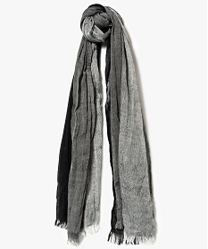 GEMO Foulard homme tons gris Noir