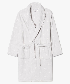 GEMO Robe de chambre brodée dans le dos kaki fonce