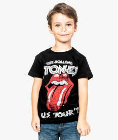 GEMO Tee-shirt imprimé rock - The Rolling Stones noir standard