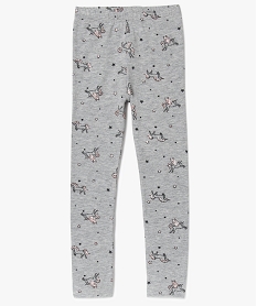 GEMO Legging long à motifs licornes Gris