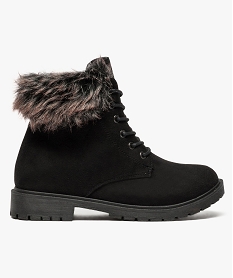 GEMO Boots à lacets avec col Noir