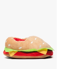 GEMO Chaussons garçon 3D en forme de burger Orange