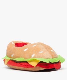 chaussons garcon 3d en forme de burger orange8094401_2