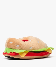 chaussons garcon 3d en forme de burger orange8094401_4