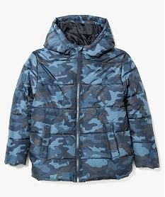 blouson matelasse a capuche garcon imprime8099601_1