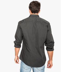 chemise pour homme avec patte de boutonnage contrastante gris8101901_3