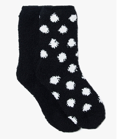 chaussettes en maille peluche assorties pour femme (lot de 2) noir8103401_1