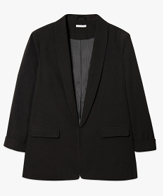 veste de tailleur femme porte ouvert - gemo x lalaa misaki noir vestes et manteaux8106601_4