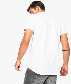 tee-shirt uni a manches courtes pour homme avec coton bio blanc8108901_3