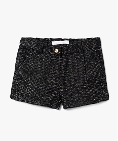 GEMO Short pailleté façon tweed Noir