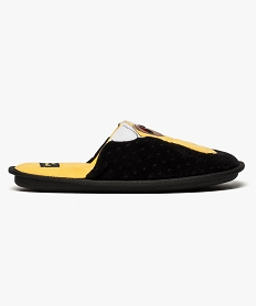 chaussons hommes forme mules en velours - les simpsons noir8110201_1