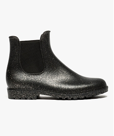 GEMO Chelsea boots de pluie pailletés Noir