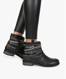 GILET ECRU BOOTS NOIR