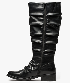 bottes cavalieres zippees noir8115701_3