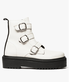 JUPE KAKI BOOTS BLANC