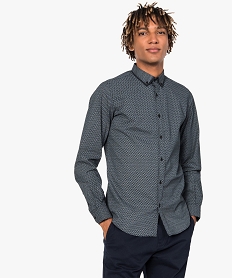 GEMO Chemise à motifs pour homme avec col fantaisie Imprimé