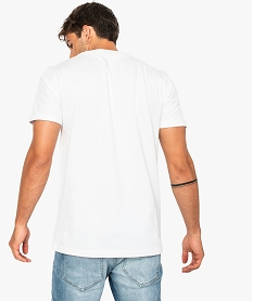 tee-shirt a manches courtes avec message humoristique pour homme blanc tee-shirts8140201_3