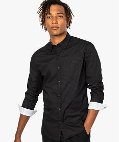 GEMO Chemise homme slim fit à petits motifs Imprimé