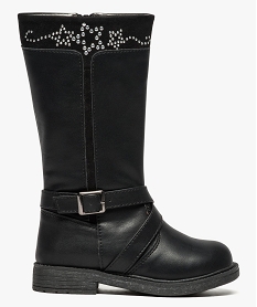 bottes avec clous metalliques en haut de la tige noir8150101_1