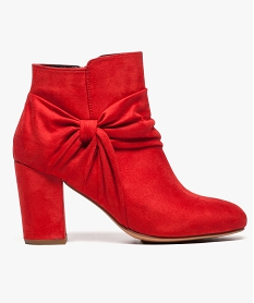 GEMO Boots à talon haut rouge standard