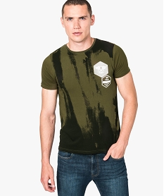 GEMO Tee-shirt imprimé à manches courtes - American People Vert