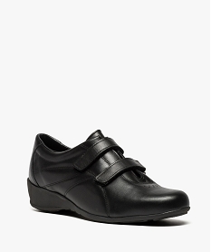 chaussures femme gamme confort dessus cuir - bopy noir derbies8317501_2