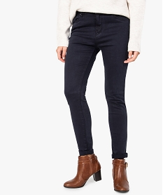 GEMO Pantalon skinny uni pour femme Bleu