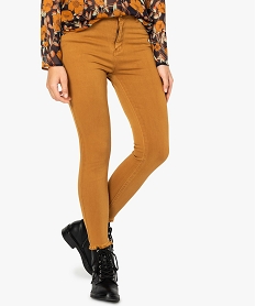 pantalon 78eme coupe ajustee pour femme jaune pantalons8320301_1