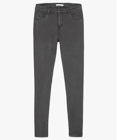 pantalon 5 poches coupe skinny pour femme gris8320501_4