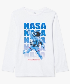 GEMO Tee-shirt manches longues imprimé astronaute - Nasa Blanc