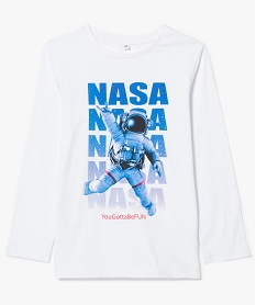 GEMO Tee-shirt manches longues imprimé astronaute - Nasa blanc standard