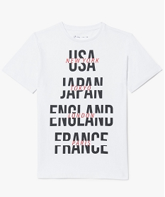 LING.BAS KAKI CLAIR TEE-SHIRT BLANC