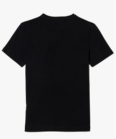 tee-shirt garcon en coton imprime a lavant noir8328001_2