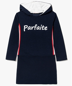 PULL NOIR ROBE BLEU FONCE