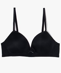 GEMO Soutien-gorge fille paddé en microfibre à fines bretelles Noir