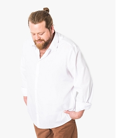 chemise col classique avec poignets ajustables blanc8367701_1