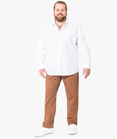 chemise col classique avec poignets ajustables blanc chemise manches longues8367701_4