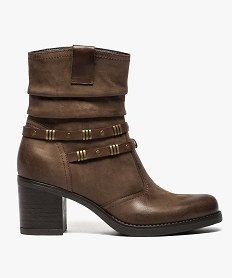 BLOUSON NOIR BOOTS MARRON