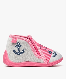 GEMO Chaussons bébé semelle intérieure cuir style marin - Absorba Rose