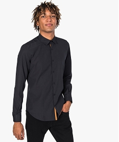 GEMO Chemise à motifs pour homme coupe slim Imprimé