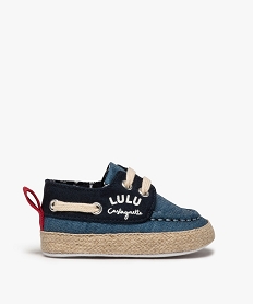 chaussures de naissance garcon bateau - lulucastagnette bleu8385501_1