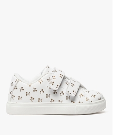 baskets bebe fille a scratch motif cerises dorees blanc baskets et tennis8387401_1