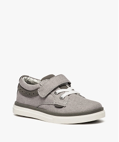 derbies garcon avec fermeture scratch gris8392801_2