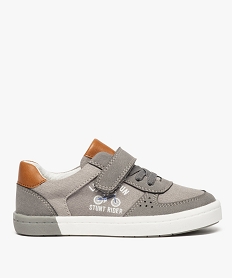 baskets basses garcon en toile gris chaussures basses8392901_1