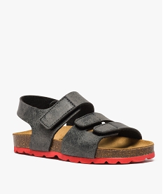 sandales garcon avec semelle ergonomique gris sandales et nu-pieds8396701_2